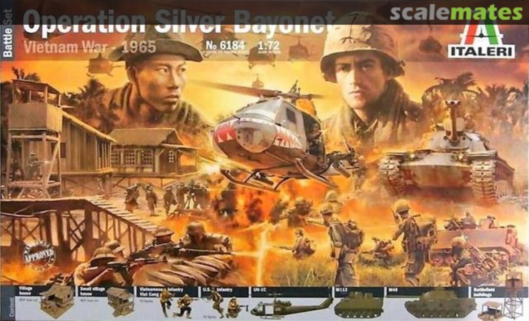 Boxart Operation Silver Bayonet - Vietnam War 1965 6184 Italeri