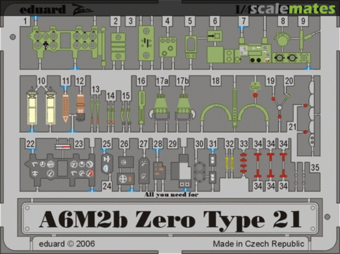 Boxart A6M2b Zero type 21 FE358 Eduard