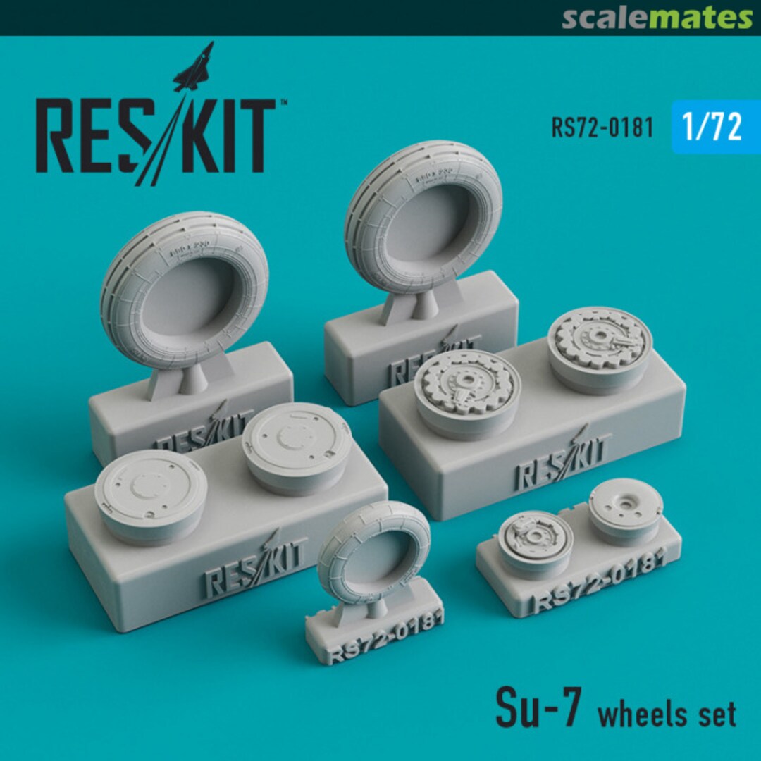 Boxart Su-7 wheels set RS72-0181 ResKit