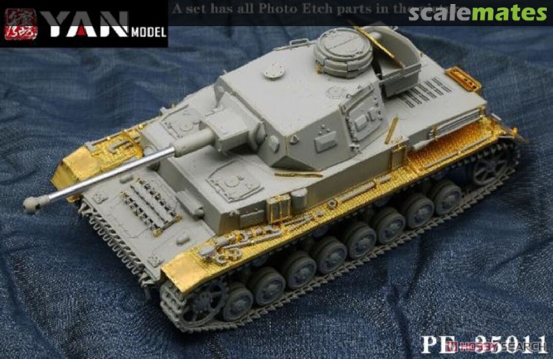 Boxart Pz.Kpfw.IV Ausf.F2 Photo-Etched Parts PE-35011 Yan Model