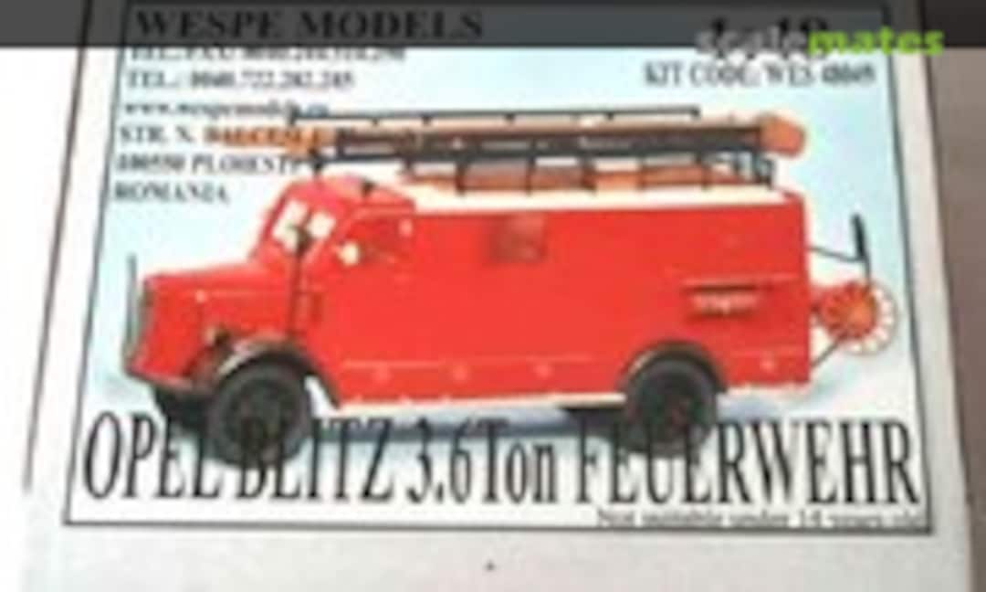 Opel Blitz 3.6Ton Feuerwehr (Wespe Models WES 48049)