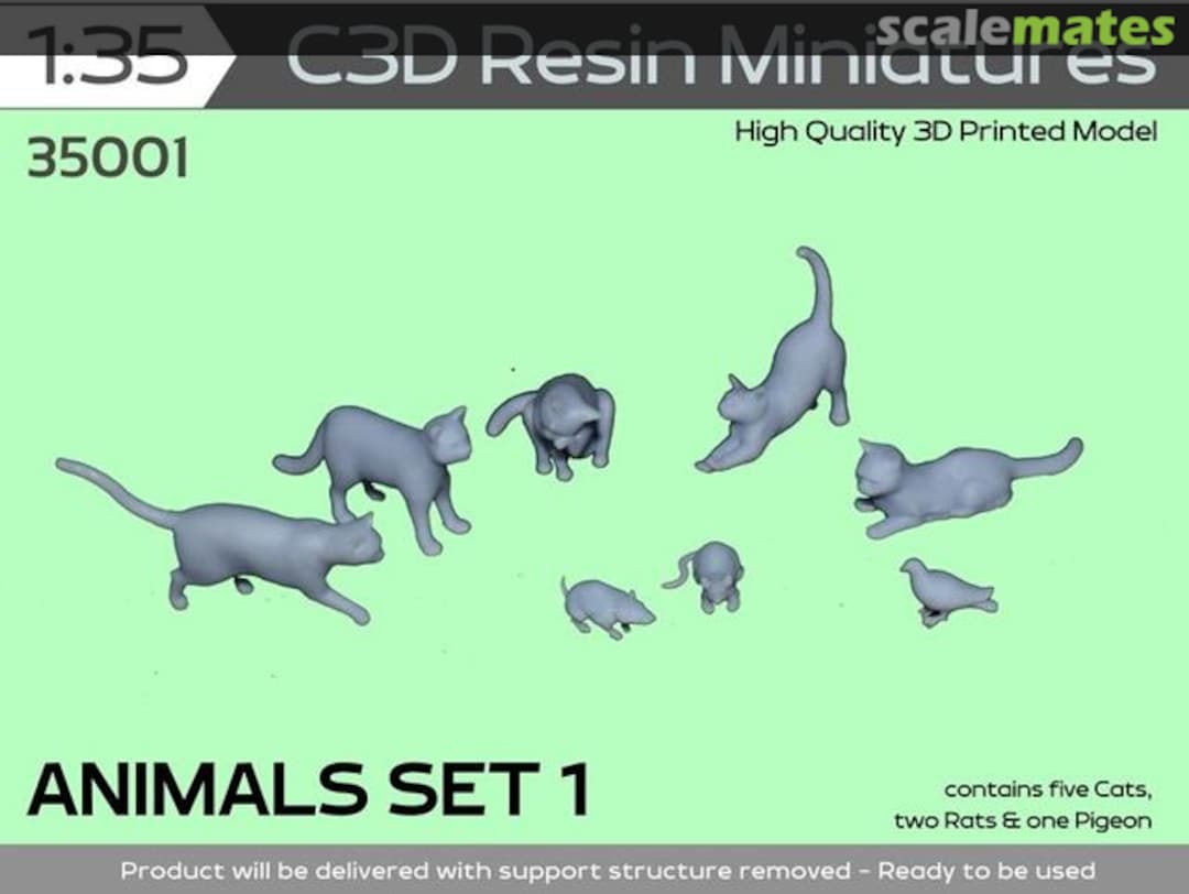 Boxart Animals Set 1 35001 C3D Resin Miniatures