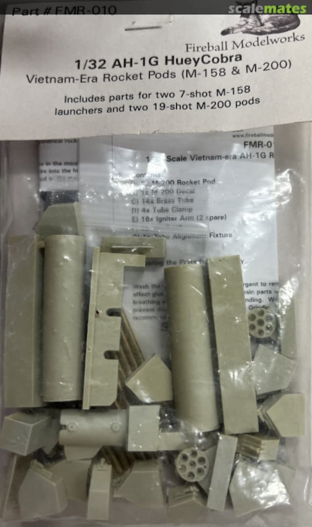 Boxart M158 & M-200 ROCKET PODS FMR-010 Fireball Modelworks