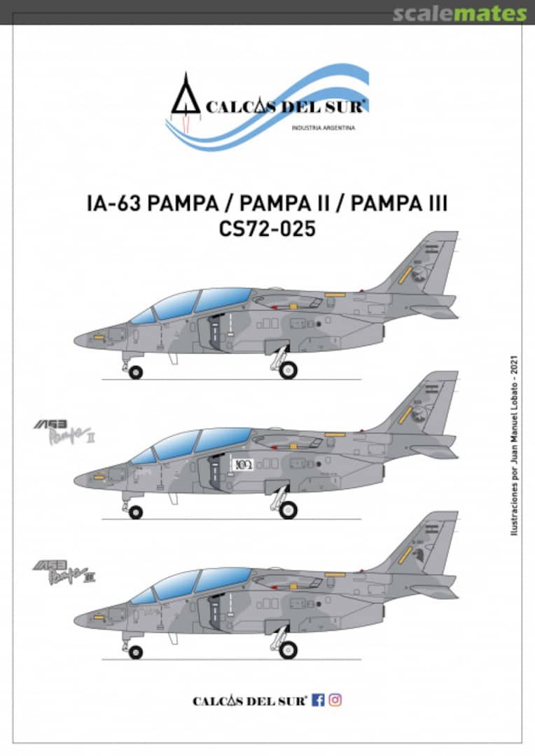 Boxart IA-63 Pampa / Pampa II / Pampa III CS72-025 Calcas del Sur