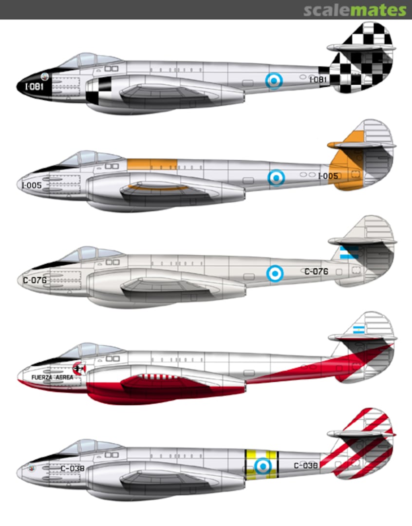 Contents Gloster Meteor F-4 II 72041 Condor Decals