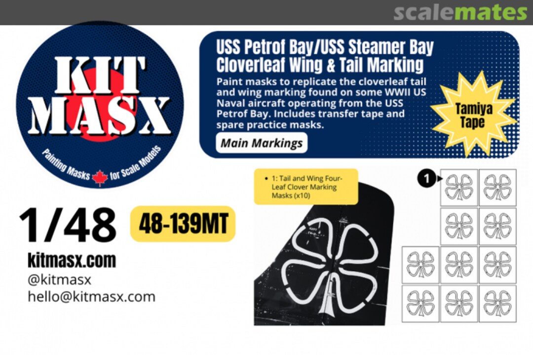 Boxart USS Petrof Bay/ USS Steamer Bay 48-139MT Kit Masx