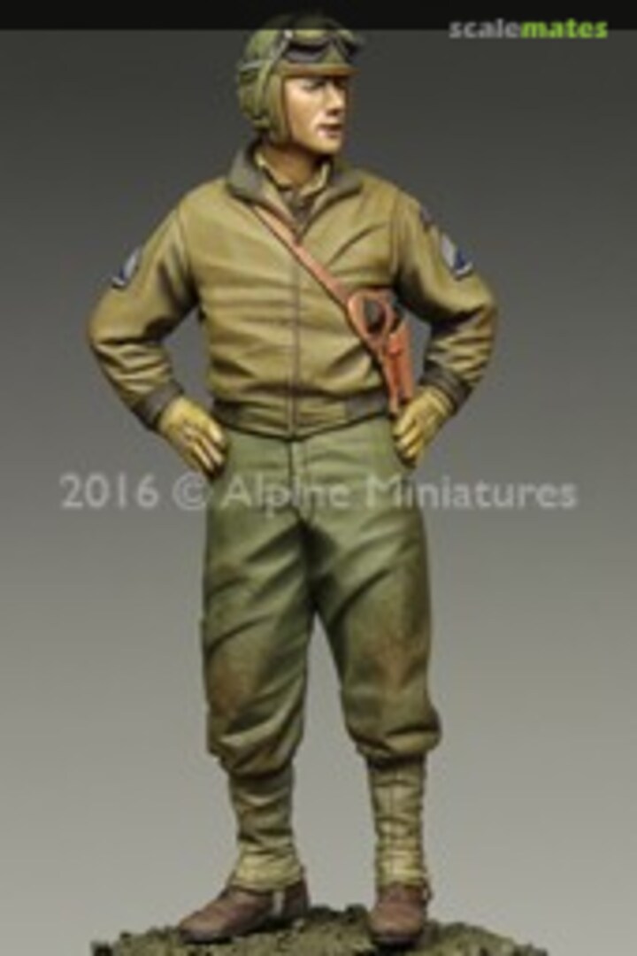 Boxart US 3rd Armored Division Staff Sergeant 35218 Alpine Miniatures