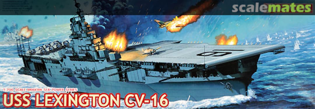 Boxart USS Lexington CV-16 7051 Dragon