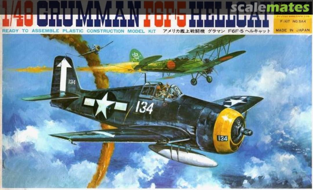 Boxart Grumman F6F-5 Hellcat 5A4 Fujimi