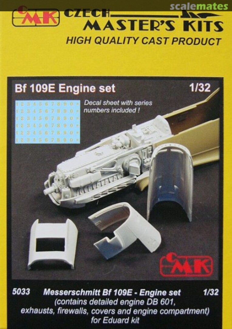 Boxart Bf 109E Engine set 5033 CMK