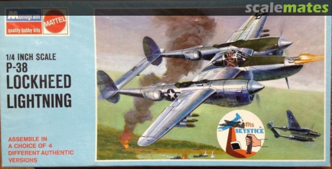 Boxart P-38 Lockheed Lightning 6848 Monogram/Mattel