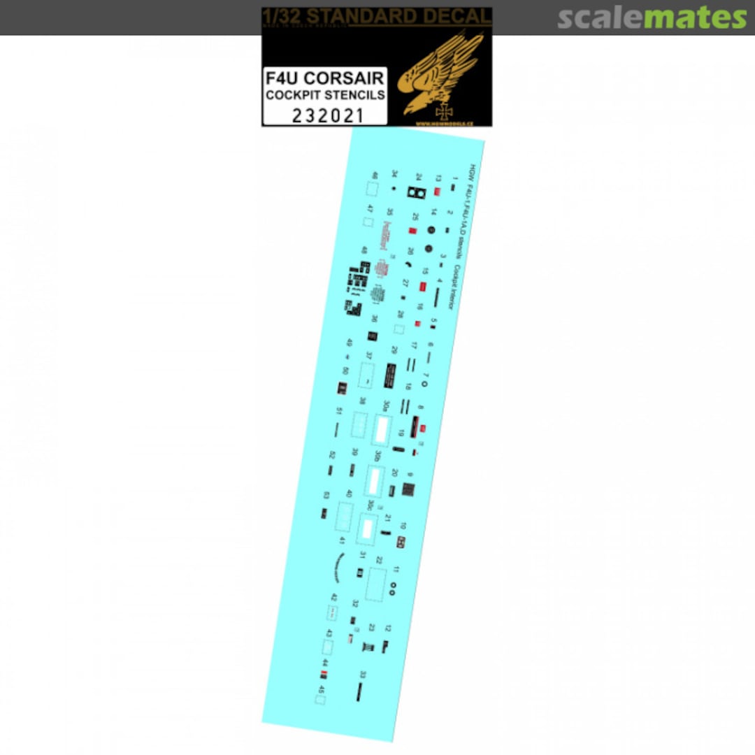 Boxart F4U - Cockpit Stencils 232021 HGW Models