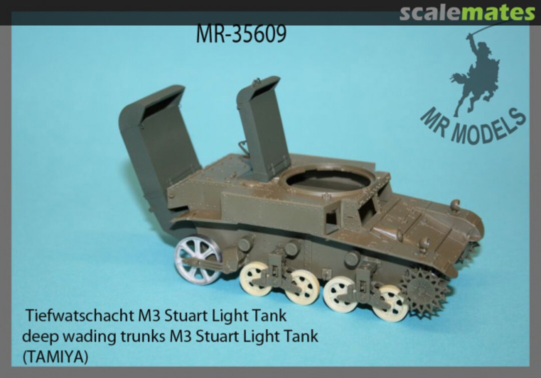 Boxart deep wading trunks M3 Stuart Light Tank MR-35609 MR Modellbau