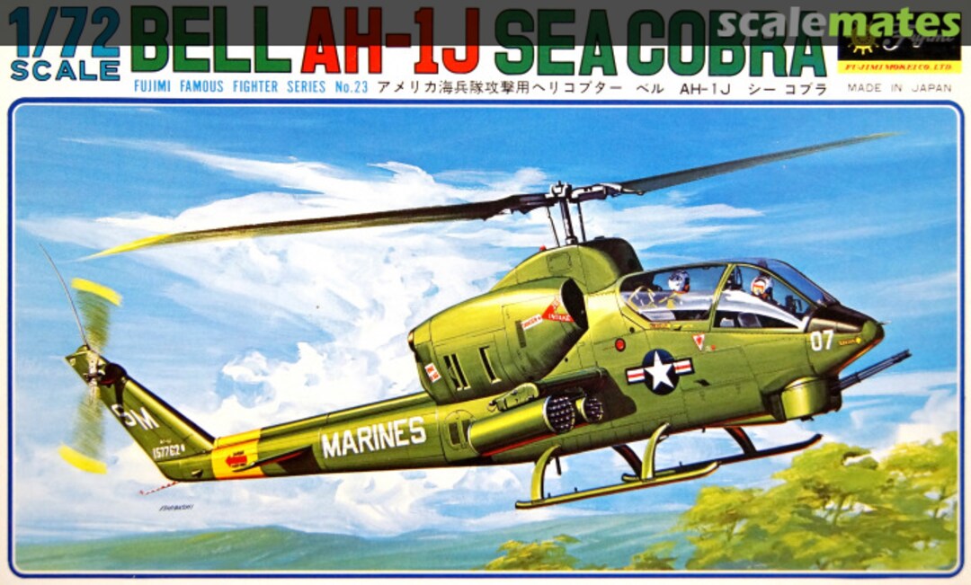 Boxart Bell AH-1J Sea Cobra 7A23 Fujimi