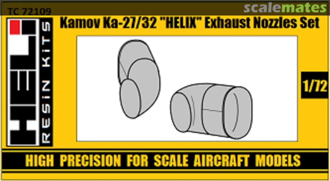 Boxart Kamov Ka-27/32 "Helix" - Exhaust Nozzles Set ТС72109 HELI Resin Kits