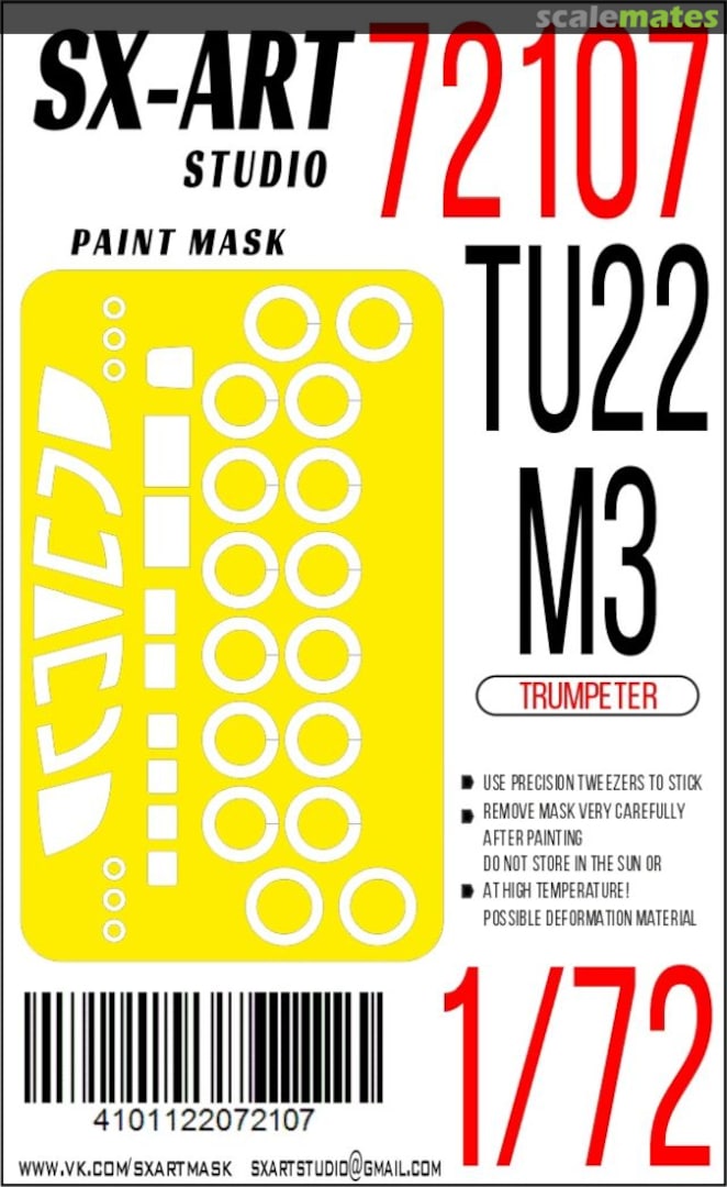 Boxart Tu-22M3 masks 72107 SX-Art