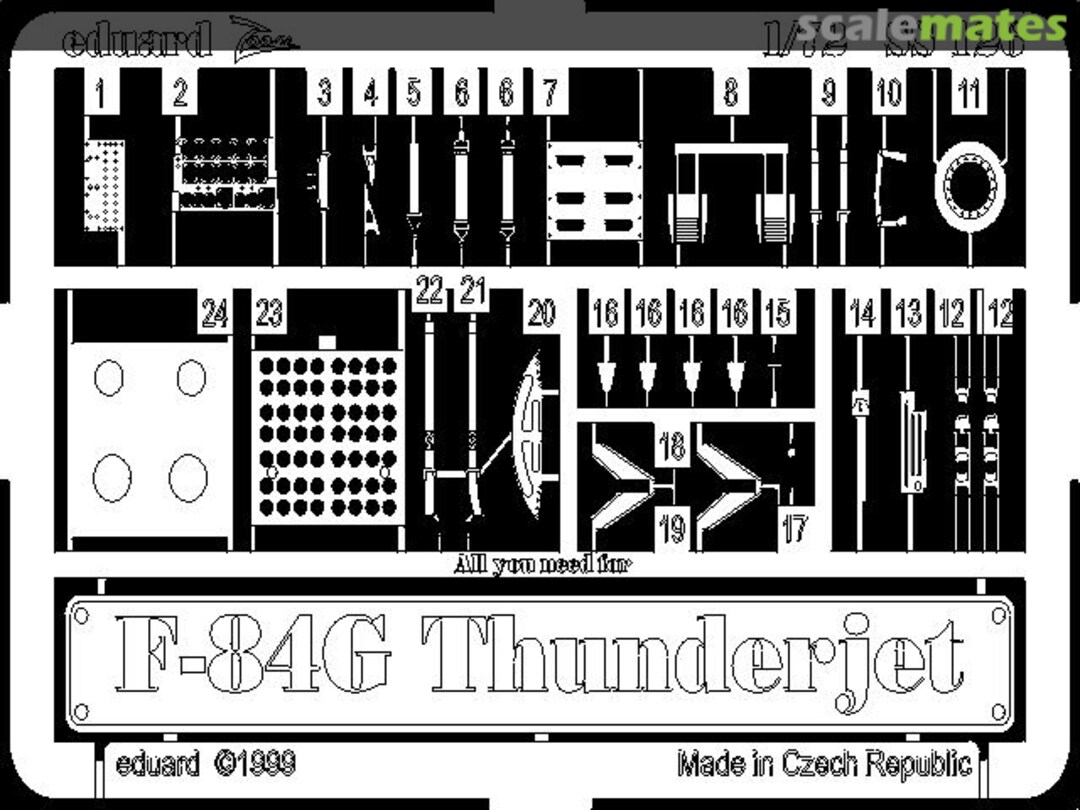 Boxart F-84G Thunderjet SS126 Eduard