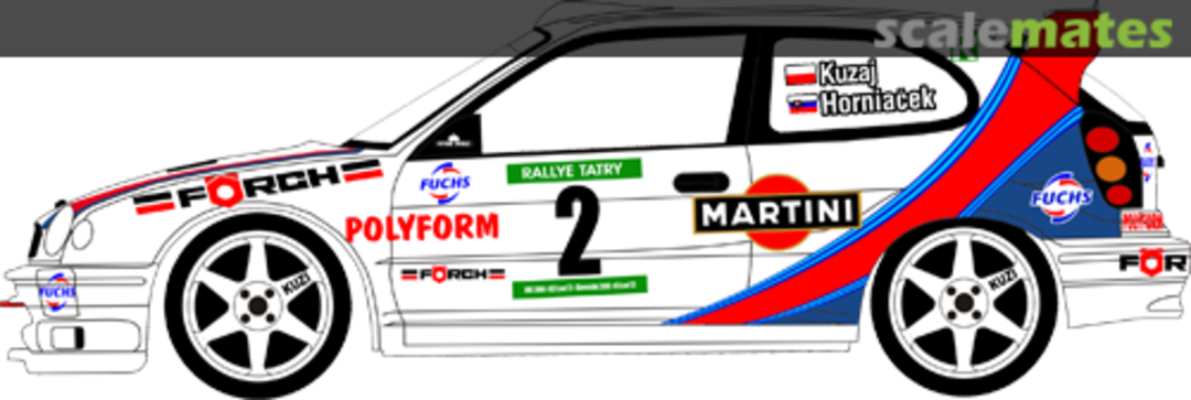 Boxart Toyota Corolla WRC (K-AM 738) "MARTINI" 24099 MF-Zone