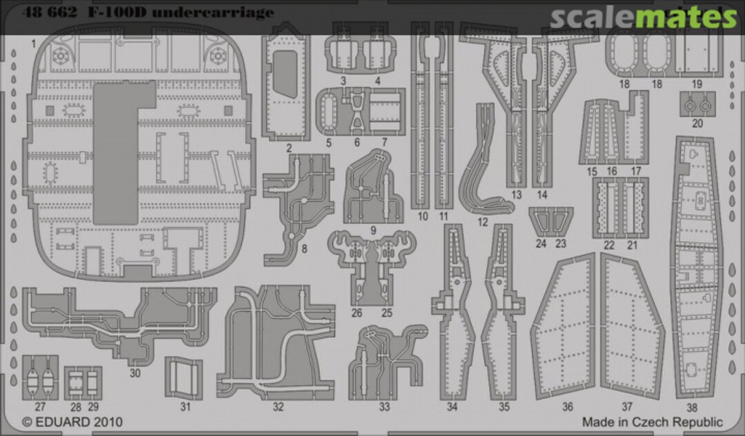 Boxart F-100D undercarriage 48662 Eduard