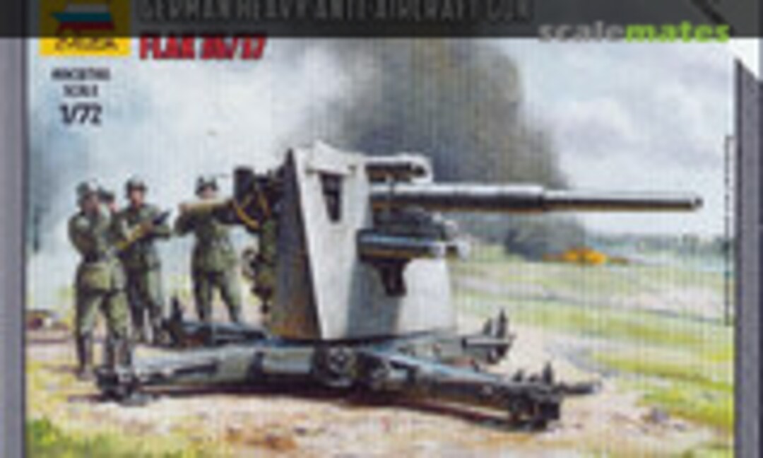 1:72 Heavy Anti-Aircraft Gun FlaK 36/37 with Crew (Zvezda 6158)