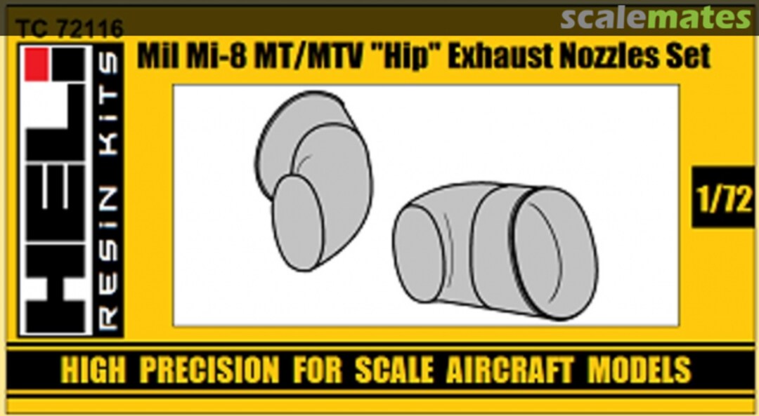 Boxart Mi-8 MT/MTV "Hip" - Exhaust Nozzles Set ТС72116 HELI Resin Kits