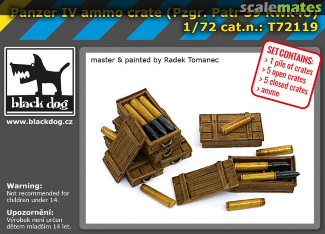 Boxart Panzer IV ammo crate T72119 Black Dog