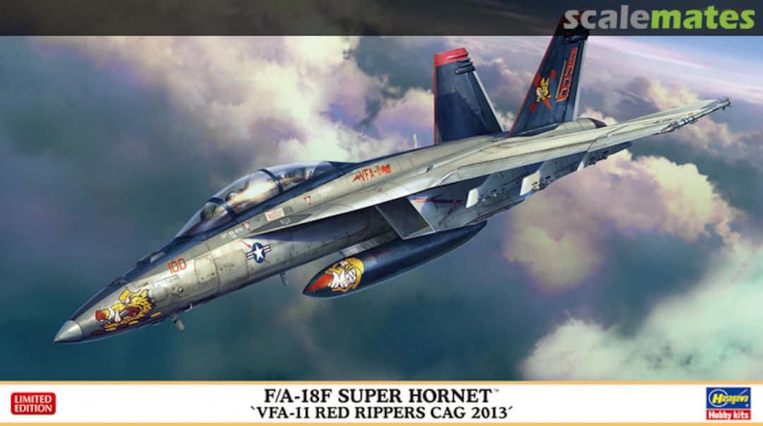 Boxart F/A-18F Super Hornet `VFA-11 Red Rippers CAG 2013´ 02385 Hasegawa