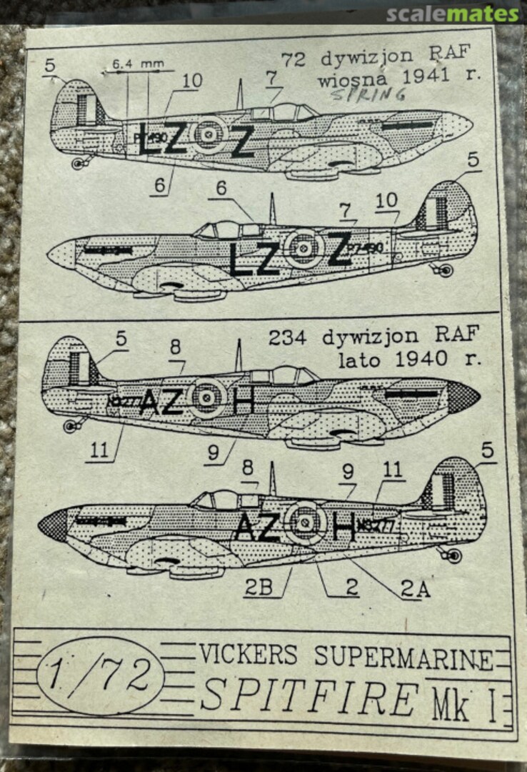 Contents Spitfire Mk I  Techmod