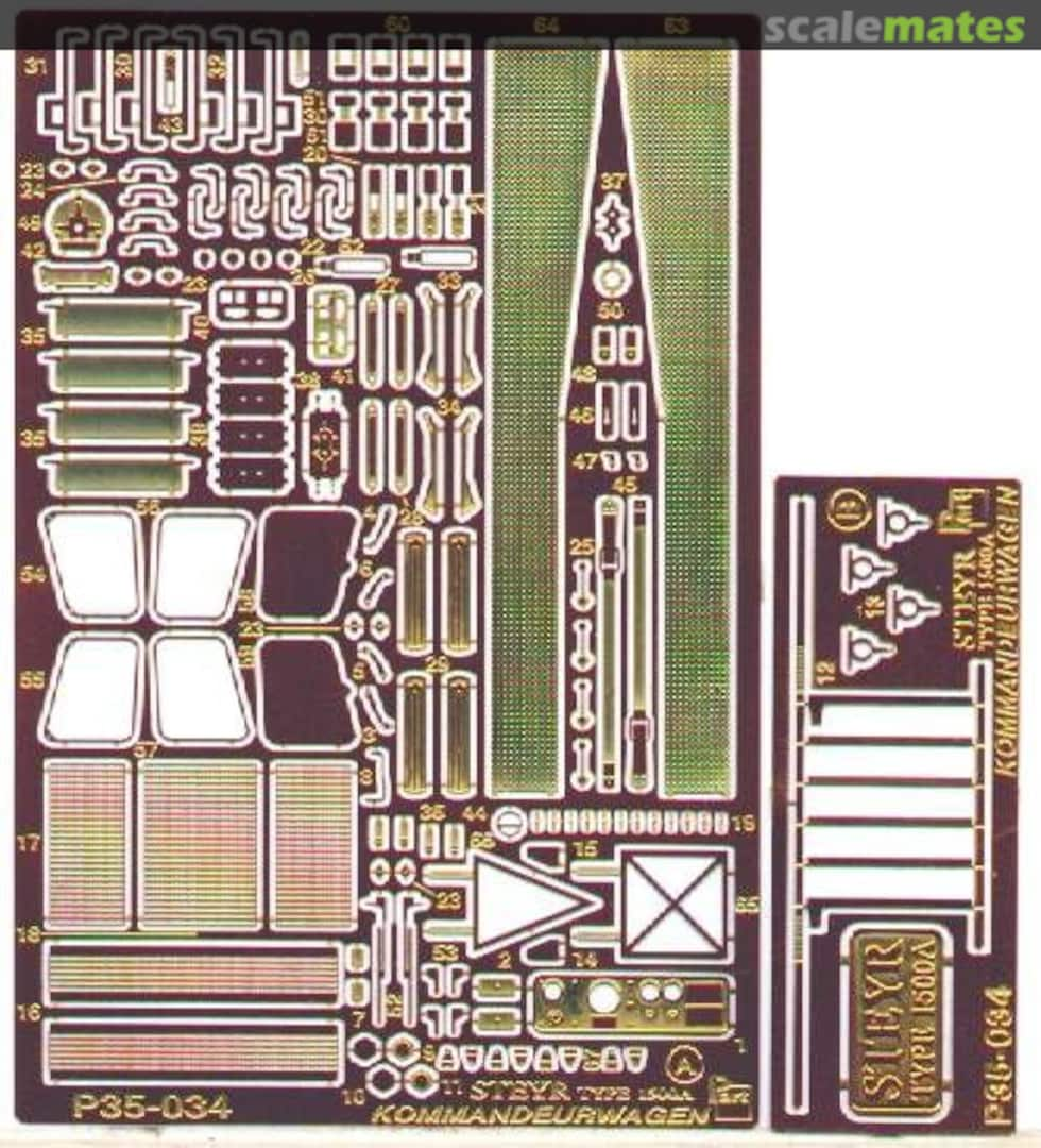 Boxart Steyr type 1500A Kommandeurwagen P35-034 Part