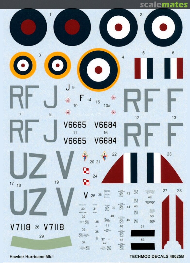 Boxart Hawker Hurricane Mk. I 48025 Techmod