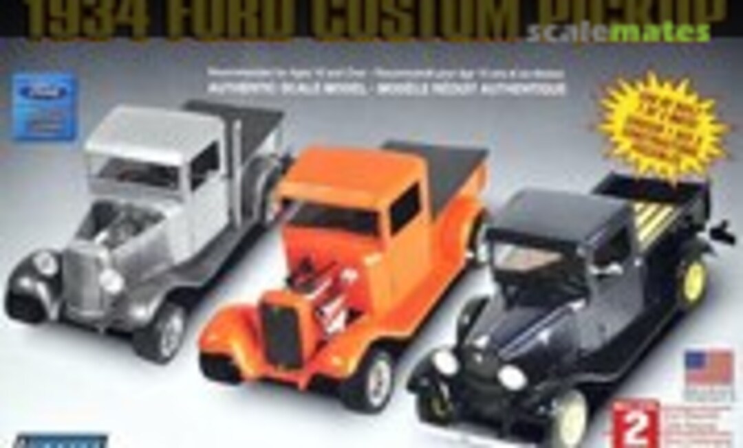 1:25 1934 Ford Custom Pickup 3 in 1 (Lindberg 72155)