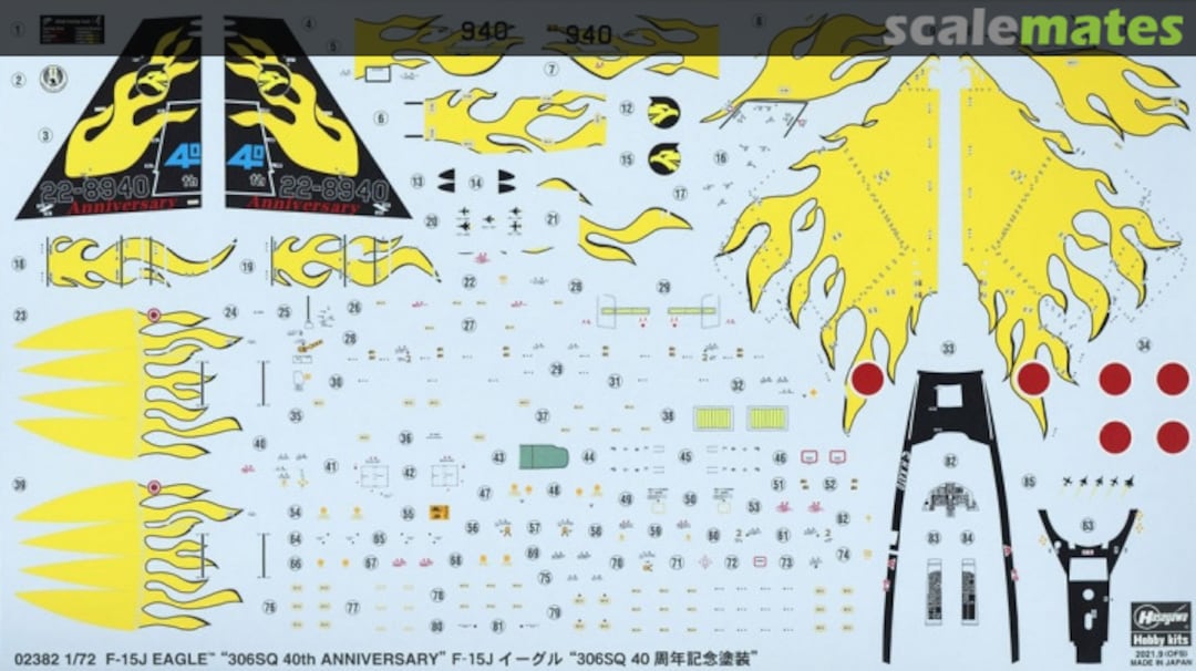 Contents F-15J Eagle `306SQ 40th Anniversary´ 02382 Hasegawa