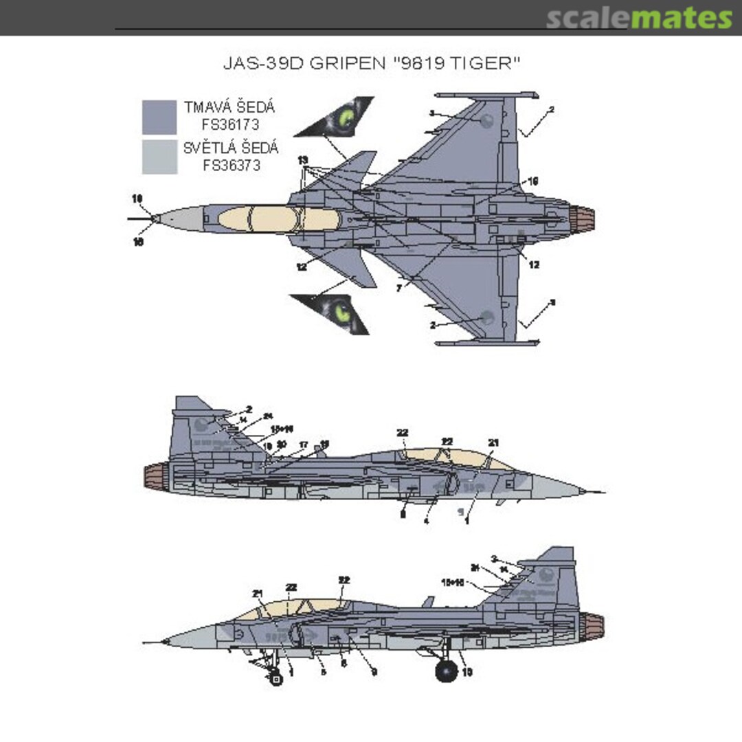 Boxart JAS-39D Gripen MCZA4809 Model-CZ