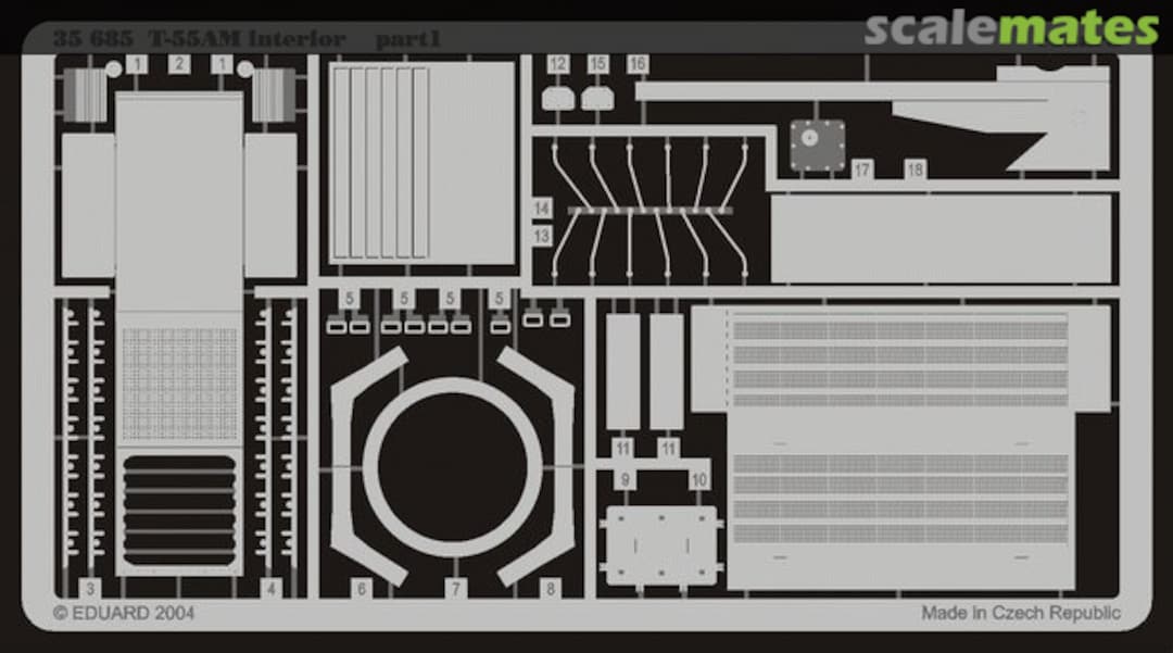 Boxart T-55AM interior 35685 Eduard