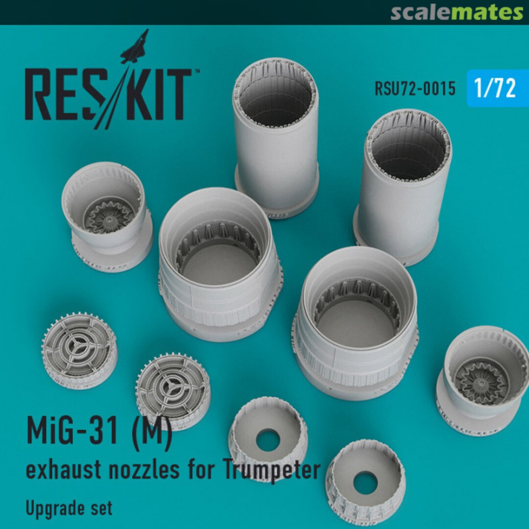 Boxart MiG-31(M) exhaust nozzles RSU72-0015 ResKit