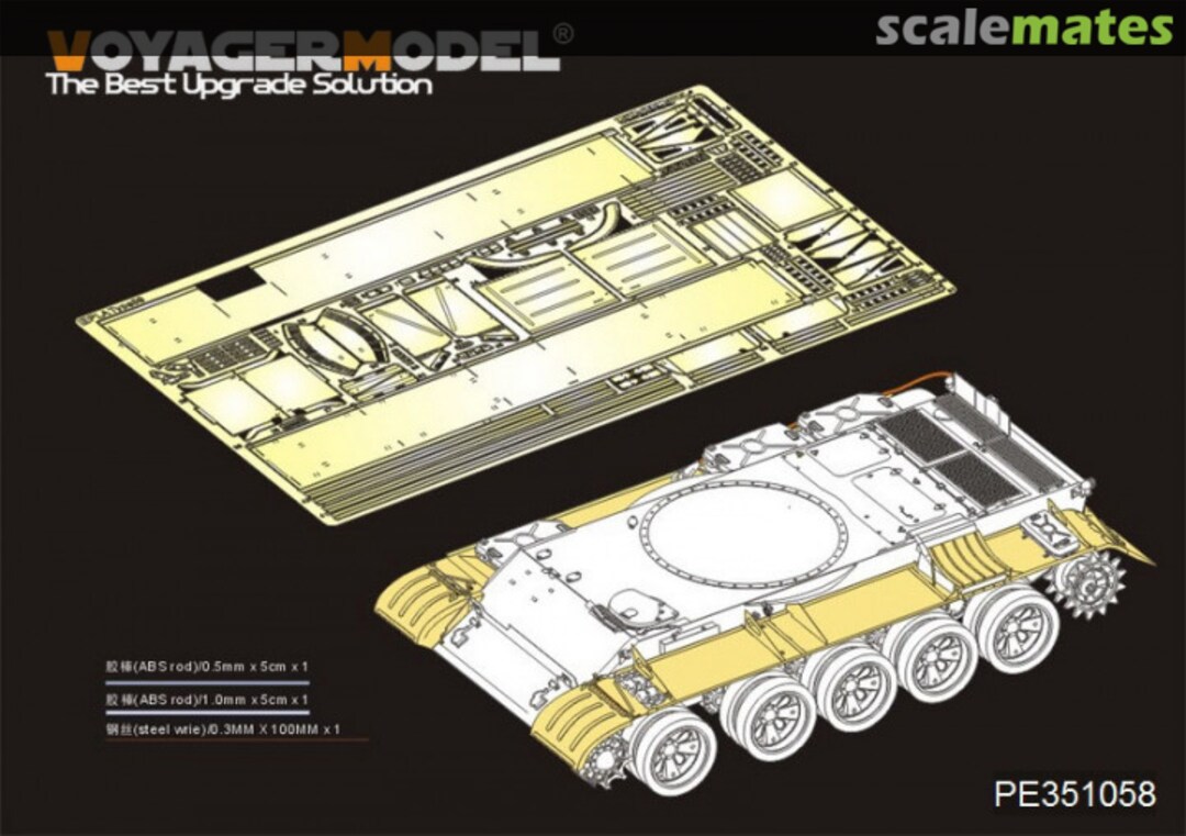 Boxart PLA Type59 Main Battle Tank Fenders PE351058 Voyager Model