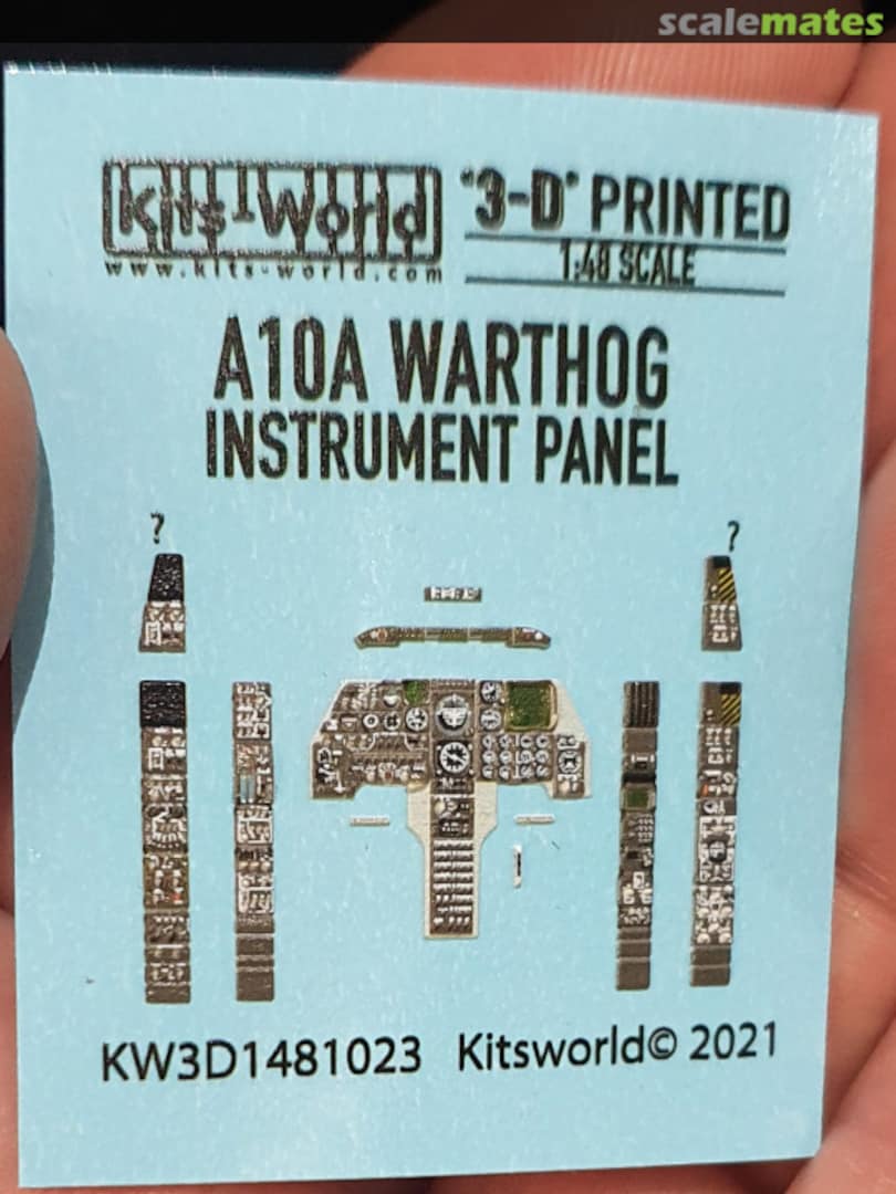 Boxart A-10A Warthog Instrument Panel KW3D1481023 Kits-World