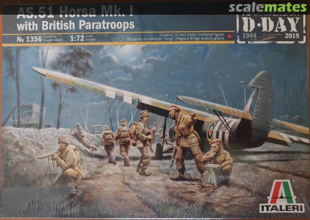 Boxart AS.51 Horsa Mk.I with British Paratroops 1356 Italeri