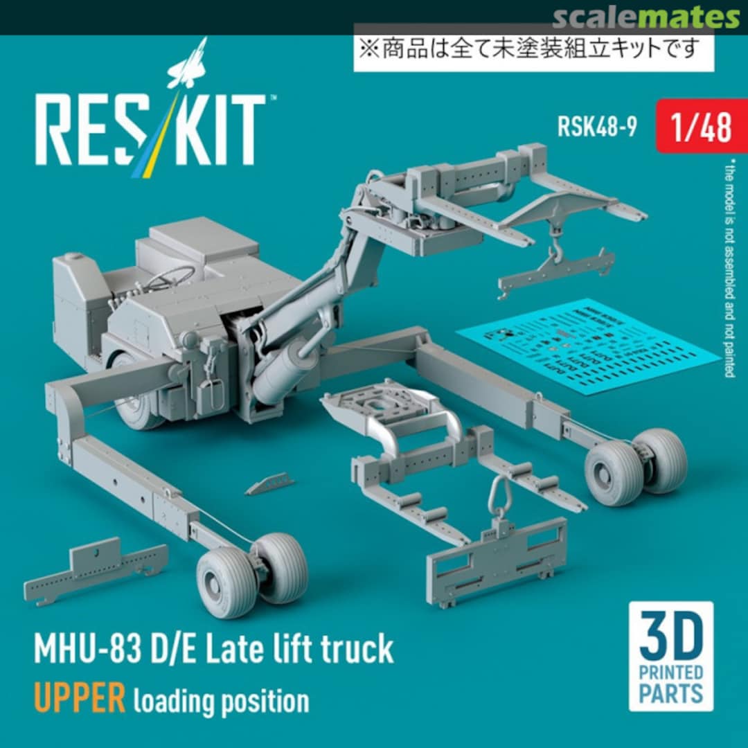 Boxart MHU-83 D/E Late lift truck UPPER loading position (3D Printed) RSK48-0009 ResKit