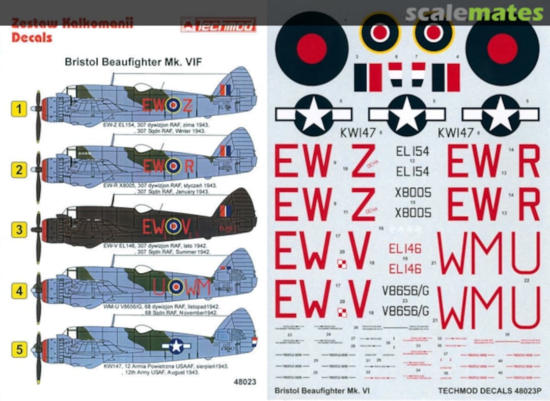 Boxart Bristol Beaufighter Mk.VIF 48023 Techmod