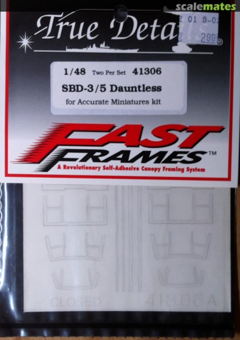 Boxart Fast Frames SBD-3/5 Dauntless 41306 True Details