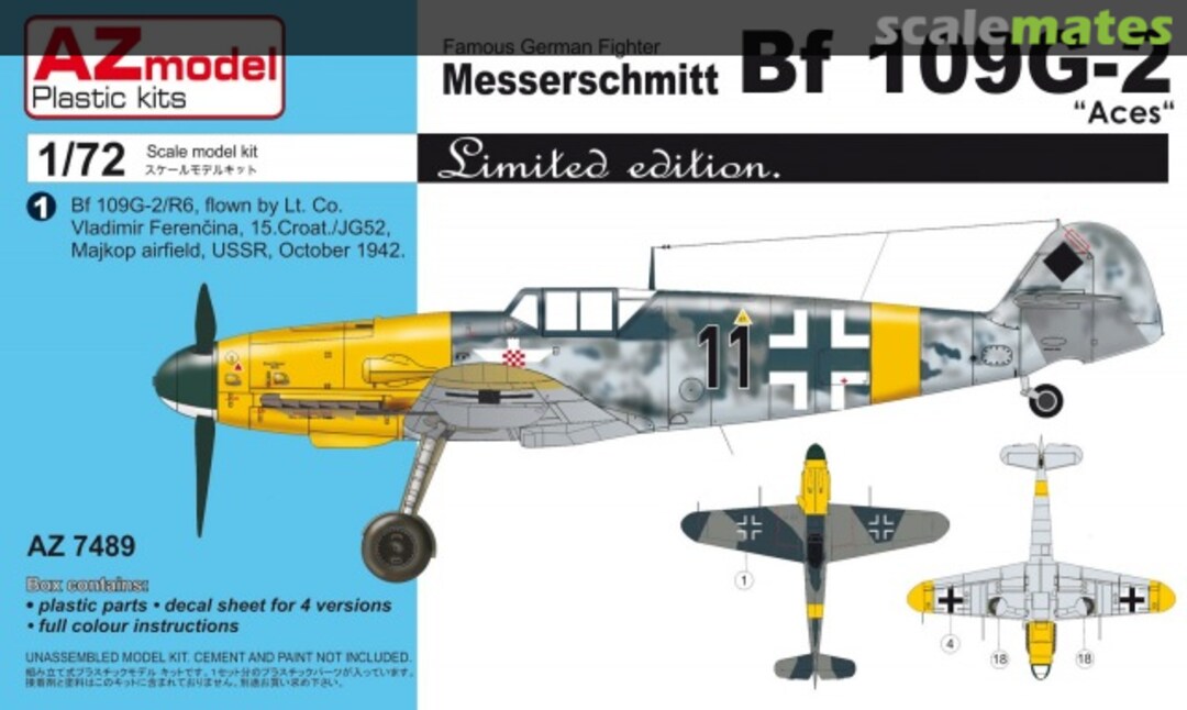 Boxart Messerschmitt Bf 109G-2 AZ7489 AZmodel