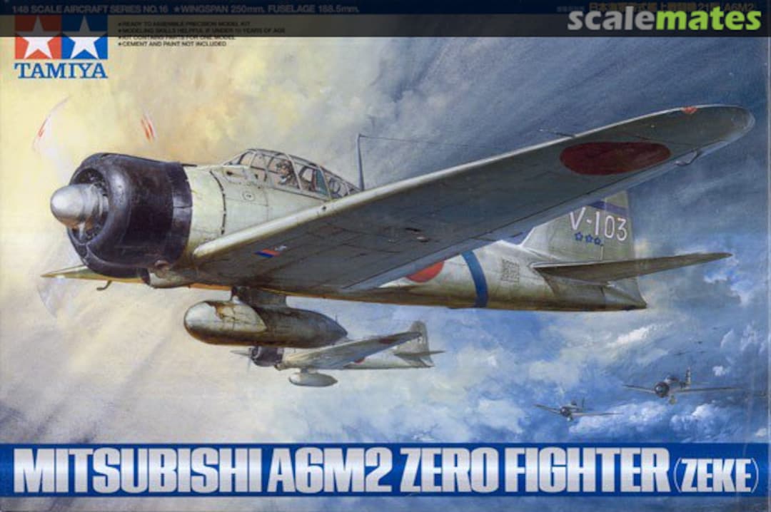 Boxart Mitsubishi A6M2 Zero Fighter (Zeke) 61016 Tamiya