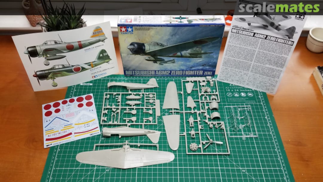 Contents Mitsubishi A6M2 Zero Fighter (Zeke) 61016 Tamiya