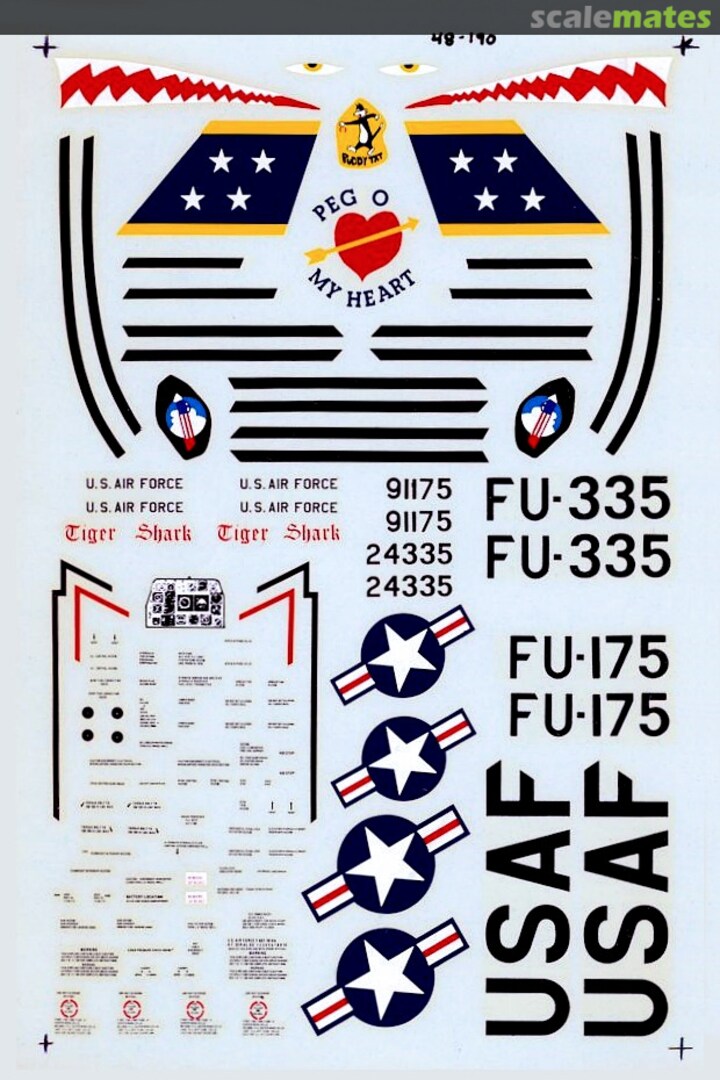 Boxart F-86A/F's 48-0190 Microscale