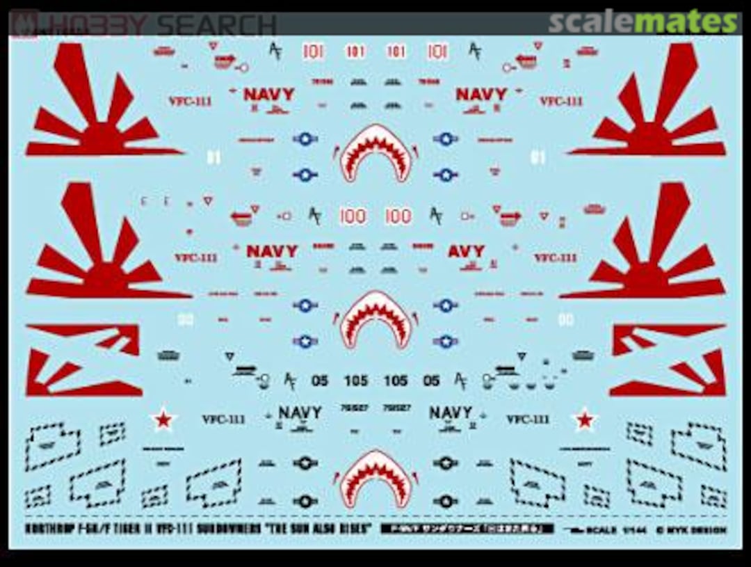 Boxart Northrop F-5N/F Tiger II VFC-111 Sundowners A-148 MYK Design