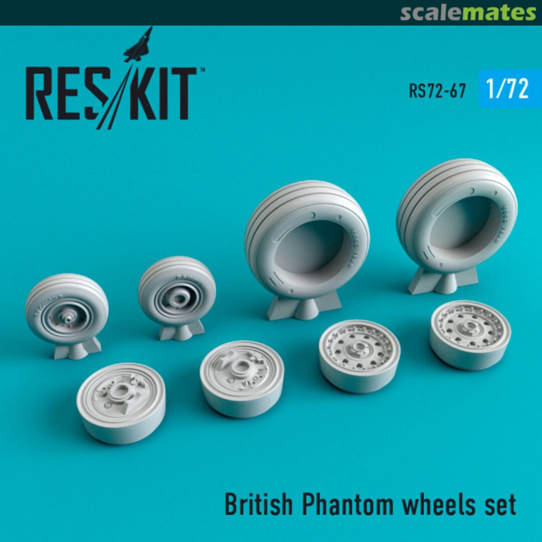 Boxart British Phantom - Wheels Set RS72-0067 ResKit