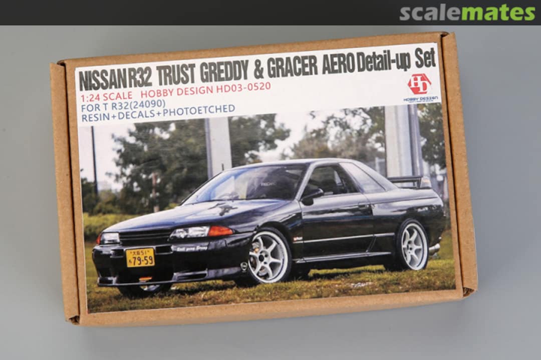 Boxart Nissan R32 Trust Greddy & Gracer Aero Detail-up Sets HD03-0520 Hobby Design