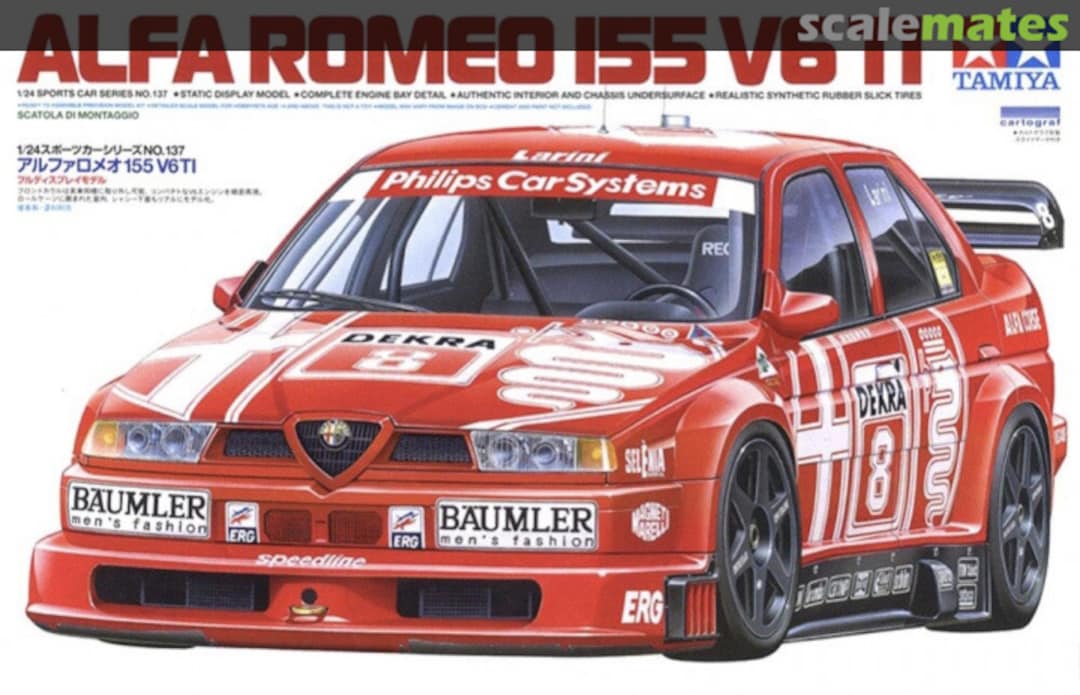 Boxart Alfa Romeo 155 V6 TI 24137 Tamiya