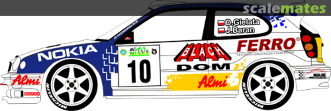 Boxart Toyota Corolla WRC (K-AM 5020) "BLACH DOM" 24091 MF-Zone